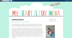 Desktop Screenshot of myheartisforindia.com