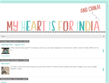 Tablet Screenshot of myheartisforindia.com